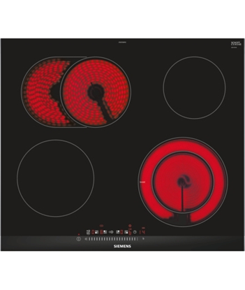 Picture of Siemens ET675FNP1E hob Black, Stainless steel Built-in Ceramic 4 zone(s)