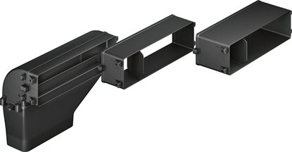 Изображение Siemens Siemens HZ381401, Cooker hood exhaust air set, Black, 1.46 kg, 590 mm, 765 mm, 160 mm