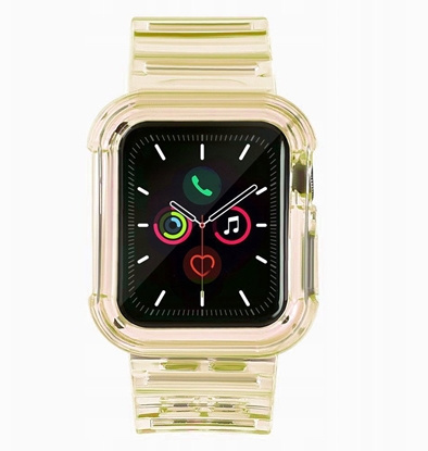 Изображение Silikonowa opaska pasek bransoleta bransoletka etui Strap Light Setdo zegarka Apple Watch 44 mm- óta
