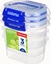 Picture of Sistema sistema Frischhaltedosen Set KLIP IT PLUS 3 x 400 ml blau