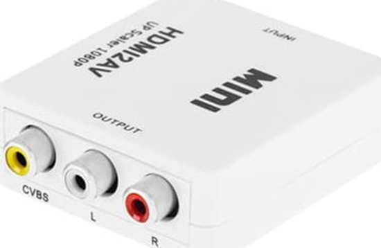 Picture of System przekazu sygnau AV Cabletech RCA (Cinch) x2 - HDMI biay (KOM0982)