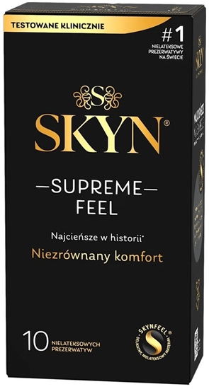 Изображение SKYN_Supreme Feel cienkie nielatektowe prezerwatywy 10szt.