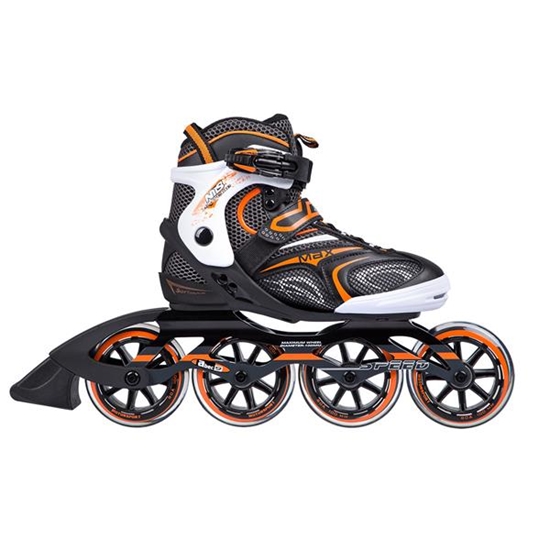 Изображение Skrituļslidas NA1060 S MELNA-ORANŽA 41. IZMĒRA IN-LINE SKATES NILS EXTREME