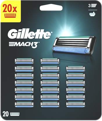 Picture of Gillette Mach3 Wkady do maszynki do golenia dla mczyzn, 20 sztuk