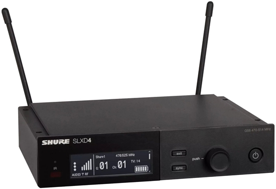 Picture of Mikrofon Shure SLXD4E=-G59 - Odbiornik pojedynczy cyfrowy (470-514 MHz)