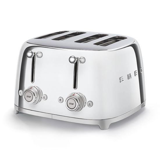 Picture of SMEG TOASTER 4X4 50�STYLE CHROME TSF03SSEU