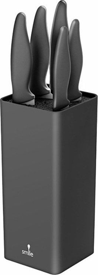 Изображение Smile Zestaw noy w bloku Smile SNS-7 6-elementowy grafitowy