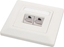 Picture of Solarix gniazdo 2 x CAT5e UTP RJ45 podtynkowy biay SX9-2-5E-UTP-WH
