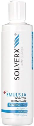 Picture of SOLVERX Atopic Skin Emulsja do mycia i demakijau twarzy i oczu 200 ml