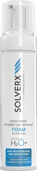 Picture of Solverx Deep H2O+ Pianka do mycia i demakijau twarzy gboko nawilajca 200ml
