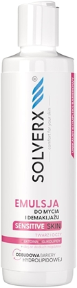 Picture of SOLVERX Sensitive Skin Emulsja do mycia i demakijau twarzy i oczu 200 ml