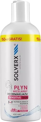Picture of Solverx Sensitive Skin Pyn micelarny do demakijau 3w1 400 ml