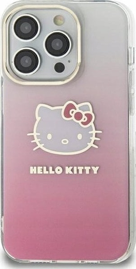 Изображение Sourcing Hello Kitty HKHCN61HDGKEP iPhone 11 / Xr 6.1" pink/pink hardcase IML Gradient Electrop Kitty Head