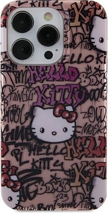 Picture of Sourcing Hello Kitty HKHCN61HDGPTP iPhone 11 / Xr 6.1" pink/pink hardcase IML Tags Graffiti