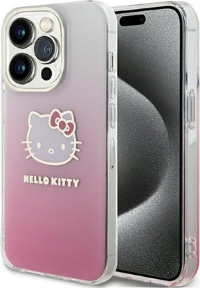 Picture of Sourcing Hello Kitty HKHCP13LHDGKEP iPhone 13 Pro / 13 6.1" pink/pink hardcase IML Gradient Electrop Kitty Head