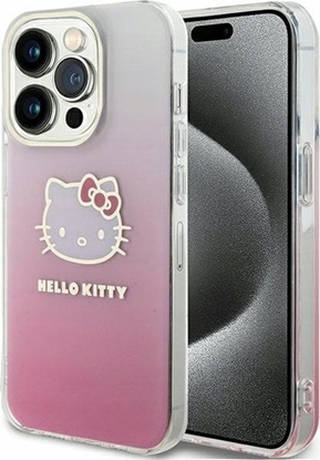 Attēls no Sourcing Hello Kitty HKHCP15LHDGKEP iPhone 15 Pro 6.1" pink/pink hardcase IML Gradient Electrop Kitty Head