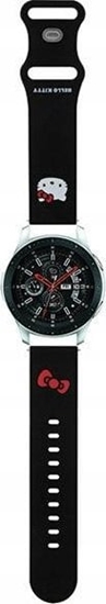Picture of Sourcing Hello Kitty Universal Strap HKUWLSCHBLK Silicone Kitty Head black/black 22mm