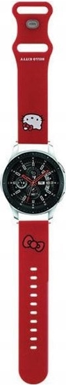 Picture of Sourcing Hello Kitty Universal Strap HKUWLSCHBLR Silicone Kitty Head red/red 22mm