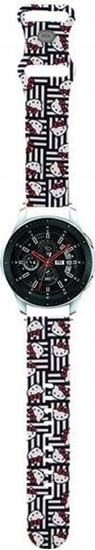 Picture of Sourcing Hello Kitty Universal Strap HKUWLSDISK Silicone Heads & Stripes black/black strap 22mm