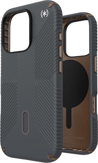 Изображение Speck Speck Presidio2 Grip ClickLock & MagSafe - Etui iPhone 16 Pro (Charcoal Grey / Cool Bronze / White)