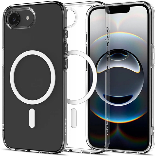 Изображение Spigen Crystal Flex MagSafe, clear white - iPhone 16e