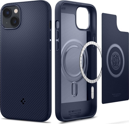 Attēls no Spigen Etui Spigen Mag Armor Apple iPhone 14 Plus Navy Blue