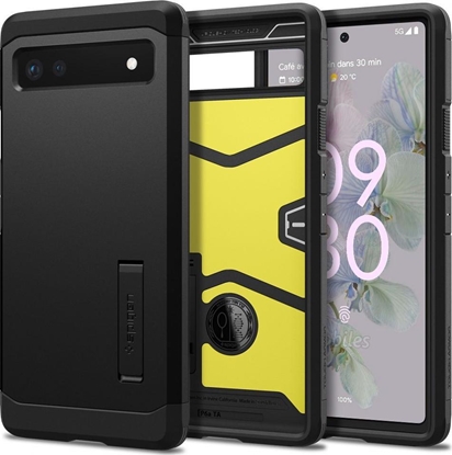 Attēls no Spigen Etui Spigen Tough Armor do Google Pixel 6A czarne