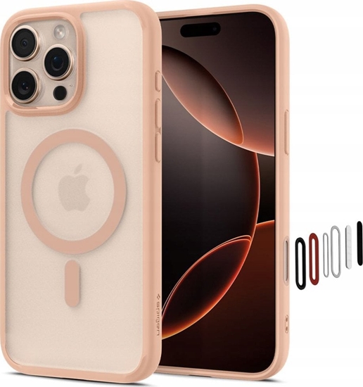 Изображение Spigen Etui Ultra Hybrid Mag do iPhone 16 Pro MagSafe róowy/frost rose