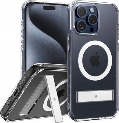Attēls no Spigen Spigen Caseology Capella MagSafe Kickstand, clear white - iPhone 15 Pro