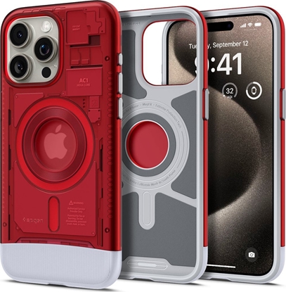 Изображение Spigen Spigen Classic C1 MagSafe, ruby - iPhone 15 Pro Max