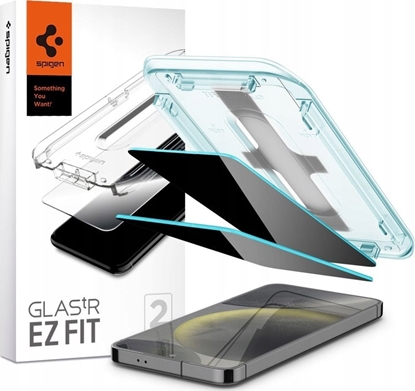 Attēls no Spigen Spigen GLAS.TR EZ FIT 2-pak do Apple iPhone 16 Pro Max Privacy