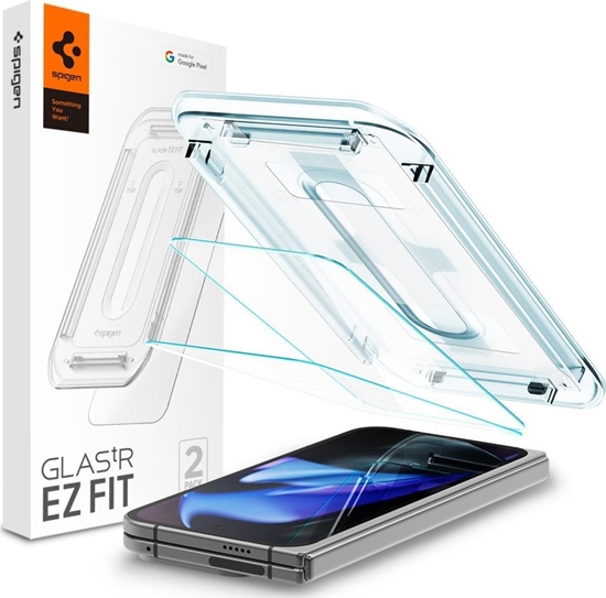 Picture of Spigen Spigen Glass tR EZ Fit (Cover 2 Pack), transparency - Google Pixel 9 Pro Fold
