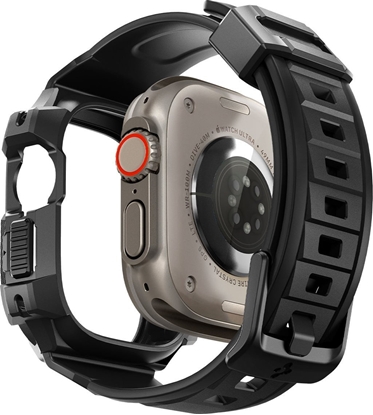 Attēls no Spigen Spigen Rugged Armor Pro  Pasek z obudow do Apple Watch Ultra 49 mm (Czarny)