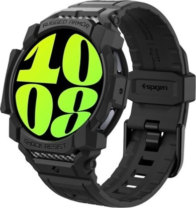 Attēls no Spigen Spigen Rugged Armor Pro - Pasek + etui do Samsung Galaxy Watch 7 40 mm (Matte Black)