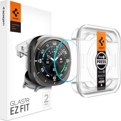 Attēls no Spigen SZKO HARTOWANE SPIGEN GLAS.TR EZ-FIT 2-PACK GALAXY WATCH ULTRA (47 MM) CLEAR