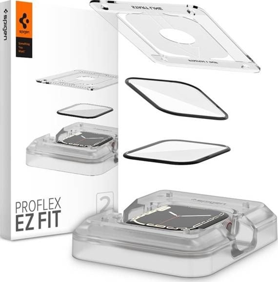 Picture of Spigen Szko hybrydowe Spigen Proflex ez Fit 2-pack Apple Watch 7 45mm