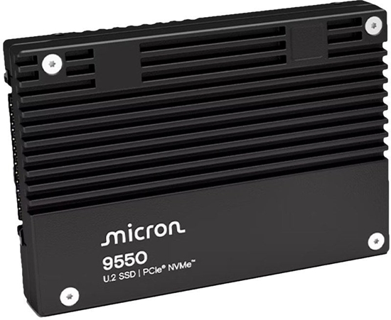 Picture of SSD|MICRON|SSD series 9550 MAX|6.4TB|NVMe|NAND flash technology 3D TLC|Write speed 10000 MBytes/sec|Read speed 14000 MBytes/sec|Form Factor U.2|TBW 35040 TB|MTFDLAL6T4THB-1BK1DABYYR