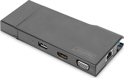 Attēls no Digitus Universal Docking Station, USB 3.0, Travel