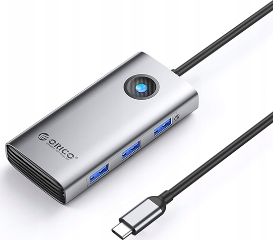 Picture of Orico Orico PW11-6P USB-C Hub Docking Station 3x USB-A 3.0 + 1x USB-C 2.0 + 1x HDMI - Gray