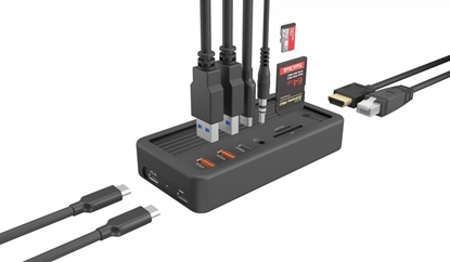 Attēls no Icy Box Dockingstation IcyBox 10 in 1 Slot f. M.2 NVME SSD