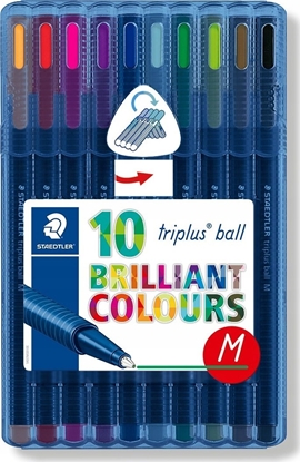 Picture of Staedtler Dugopis triplus ball M 10 kolorów STAEDTLER