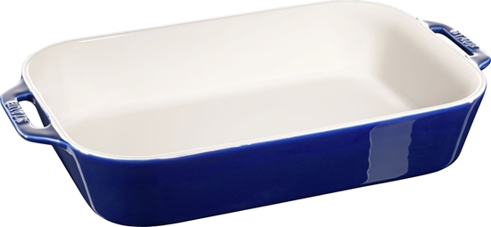 Picture of Staub Rectangular Dish Ceramic, dark blue, 34x24x7.6
