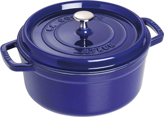 Picture of Staub Round Cocotte, 26cm cast iron, dark blue