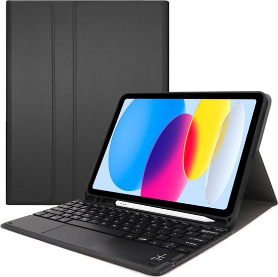 Изображение Strado Etui z klawiatur Touchpad do Apple iPad 10.9 22 TPIP22 Czarne