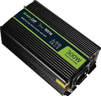 Изображение Strāvas pārveidotājs Green Cell Car Power Inverter Converter 24V to 230V 300W/ 600W