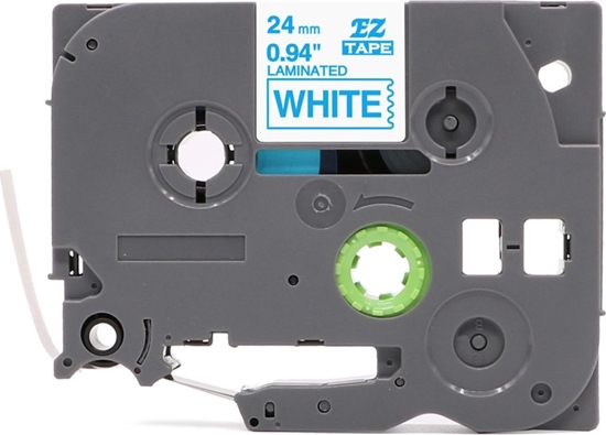 Picture of Strefa Drukarek Tama Brother TZe-253 biaa/niebieski nadruk 24mm x 8m zamiennik