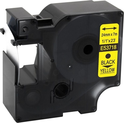 Picture of Strefa Drukarek Tama Dymo D1 zamiennik 53718 24mm x 7m óta/czarny nadruk