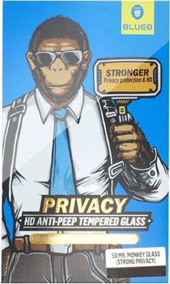 Изображение Strong Szko Hartowane 5D Mr. Monkey Glass - Apple iPhone 13 czarny (Strong Privacy)