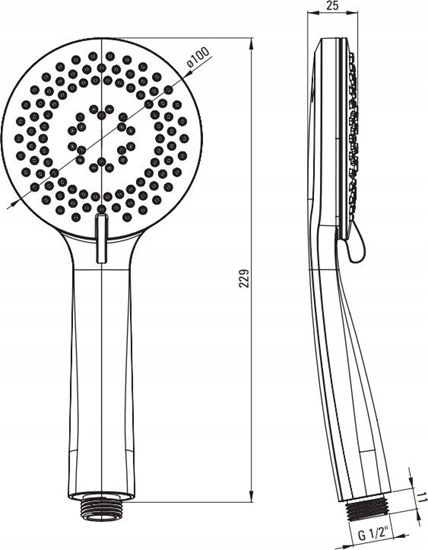 Picture of Suchawka prysznicowa Deante Suchawka prysznicowa 3-funkcyjna