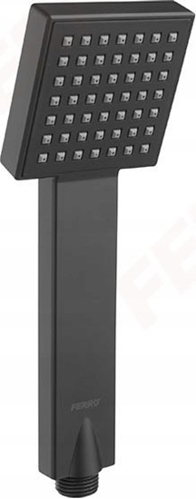 Picture of Suchawka prysznicowa Ferro SQUERTO rczka natryskowa 1F, czarna